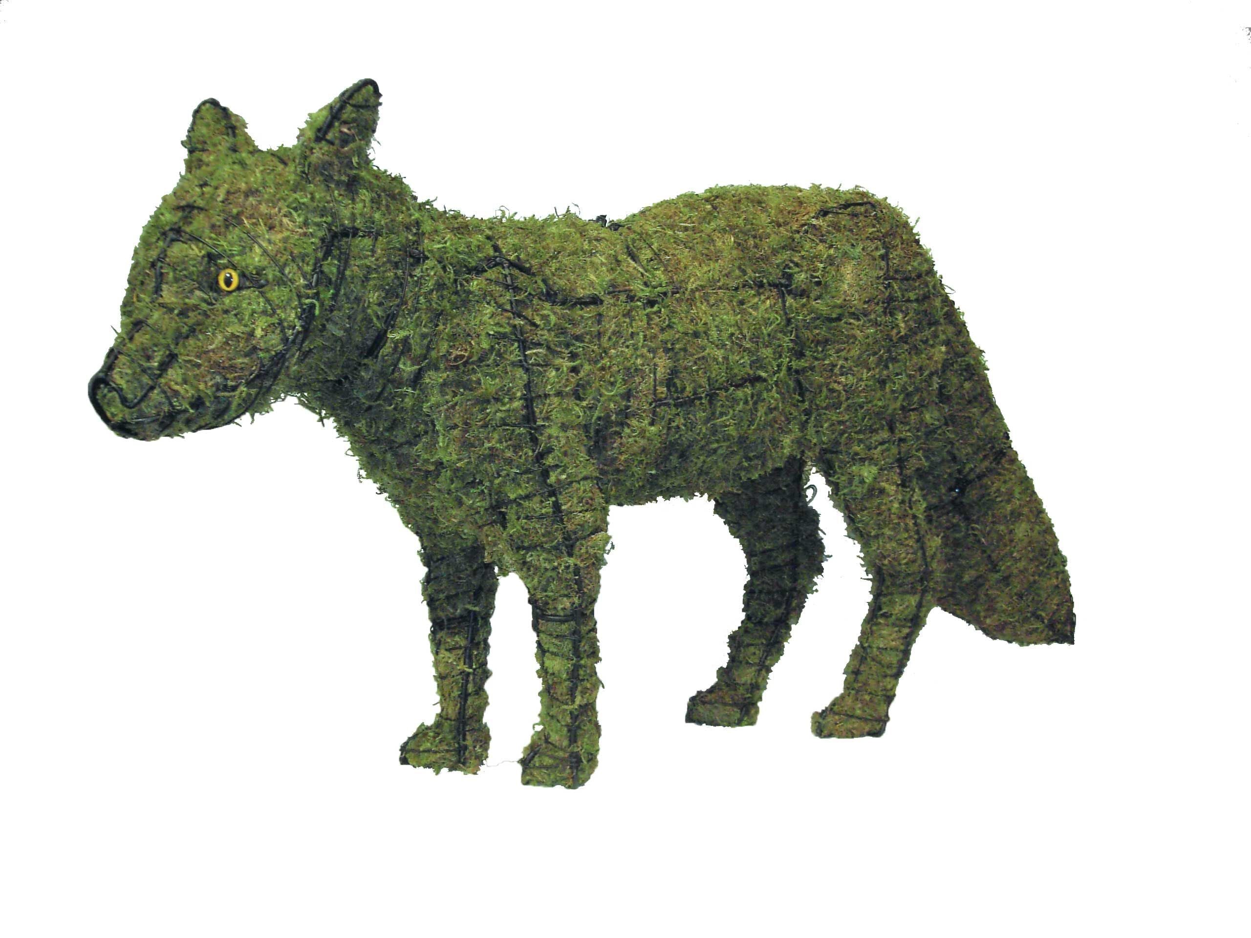 Fox Topiary - 13" (Mossed)