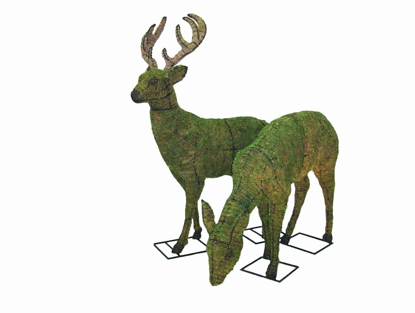 Doe Topiary - 15" (Mossed)