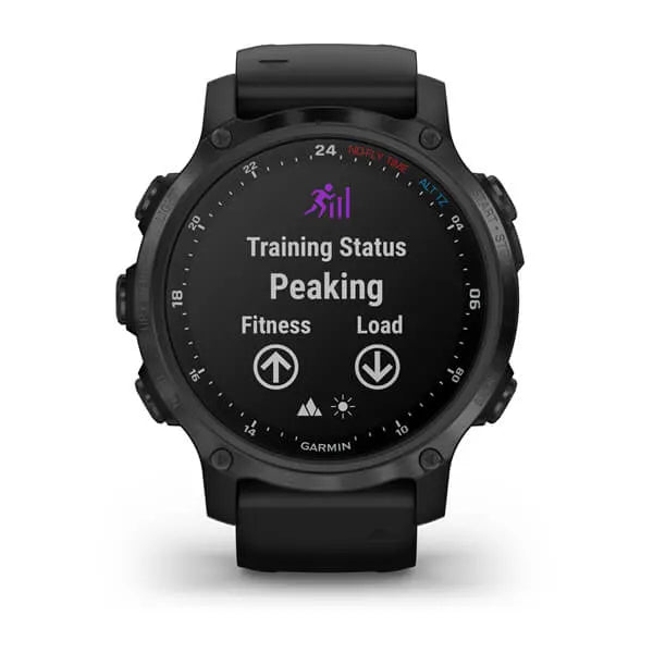 Garmin Descent Mk2S, Carbon Gray DLC with Black Silicone Band Model #:  GAR-010-02403-03